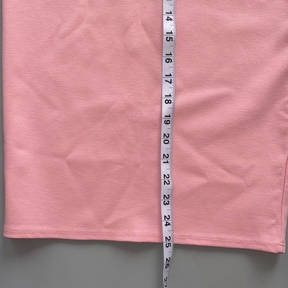 Nwt Hybrid & Company High Waist Pink MIDI Skirt Size Medium - Picture 12 of 14